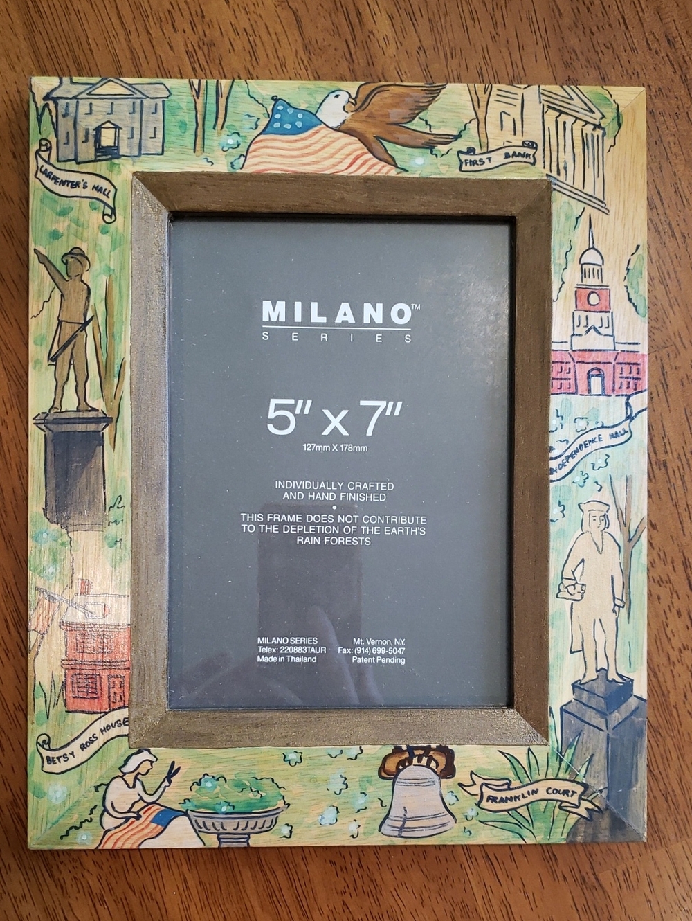 Philadelphia Milano Hand Painted Decorative Picture Frame Vintage Collectible